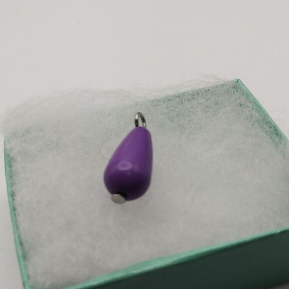 Purple lavender teardrop charm 💜 - Picture 2 of 2